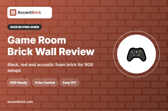 3D Foam Brick Panels for a Game Room Accent Wall - 2026 buying guide