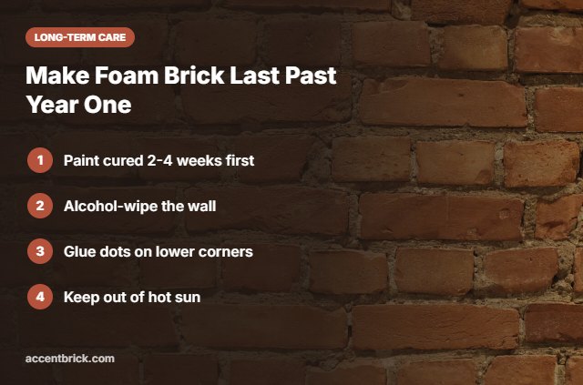 Tips to make Art3d foam brick panels last