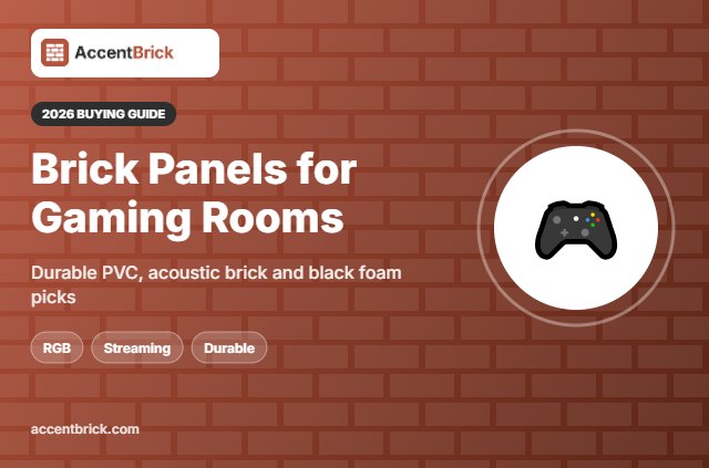 Best 3D Brick Wall Panels for Gaming Room - 2026 buying guide