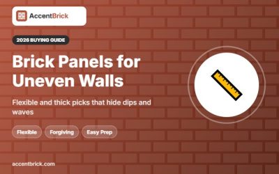 Best 3D Brick Wall Panels for Uneven Walls: 6 Forgiving Picks