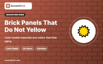 Best 3D Brick Wall Panels That Do Not Yellow: 6 Color-Stable Picks