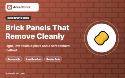 Best 3D Brick Wall Panels That Remove Cleanly: 6 Low-Residue Picks