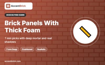 Best 3D Brick Wall Panels With Thick Foam: 6 Deep-Relief Picks