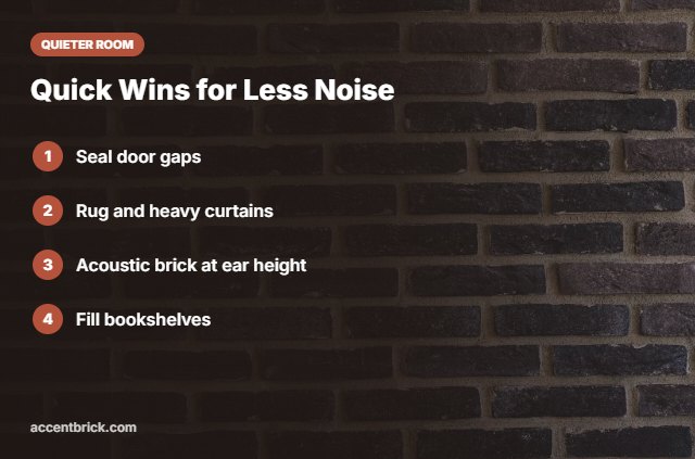 Quick ways to make a room quieter