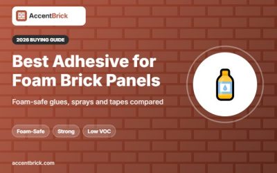 Best Adhesive for 3D Foam Brick Panels: 6 Foam-Safe Picks