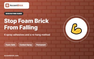 Best Adhesive Spray for 3D Foam Brick Panels That Keep Falling
