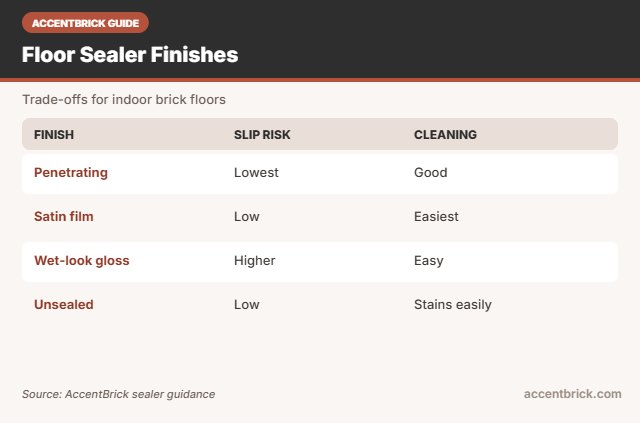 Finishes for the best brick sealer for brick floors