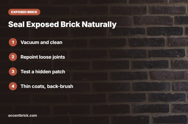 How to seal exposed brick