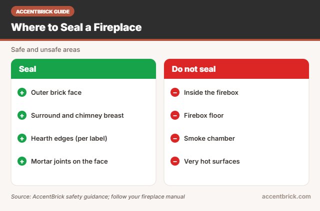 Safe areas for the best brick sealer for fireplace surrounds