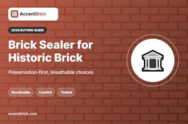 Best Brick Sealer for Historic Brick - 2026 buying guide