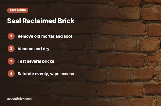How to seal reclaimed brick