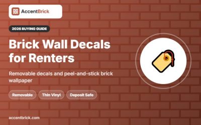 Best Brick Wall Decals for Renters: 6 Peel-Off Picks for 2026