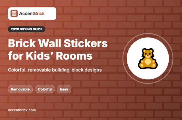 Best Brick Wall Stickers for Kids Room - 2026 buying guide
