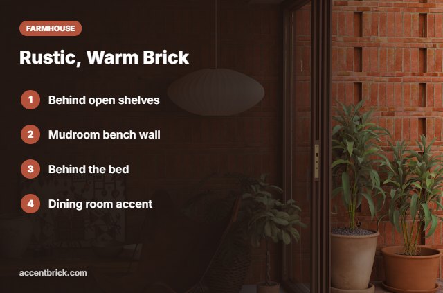 Ideas for farmhouse brick wallpaper