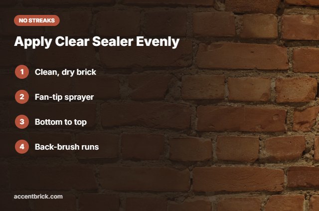 Streak-free sealer application