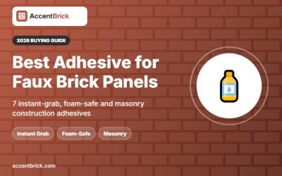 Best Construction Adhesive for Faux Brick Panels: 7 Strong Picks 2026