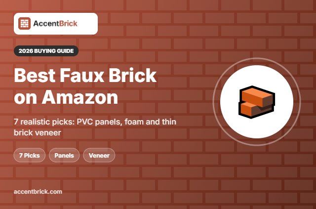 Best Faux Brick on Amazon - 2026 buying guide
