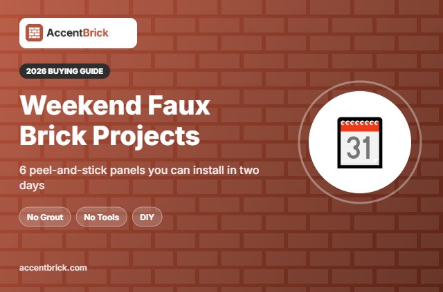 Best Faux Brick Panels for a Quick Weekend Project - 2026 buying guide