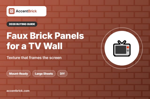 Best Faux Brick Panels for TV Wall - 2026 buying guide