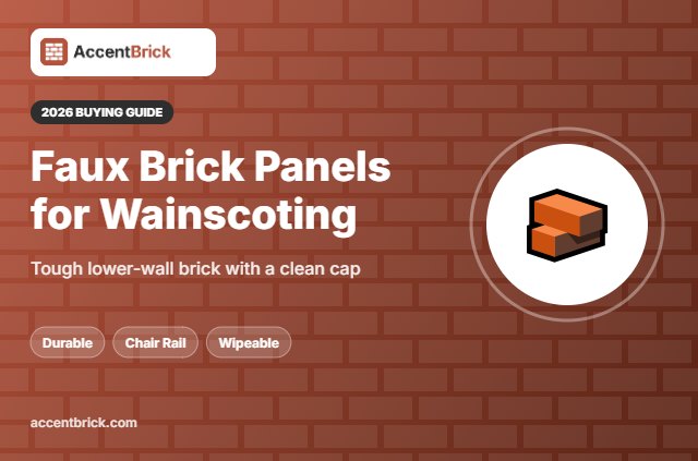 Best Faux Brick Panels for Wainscoting - 2026 buying guide