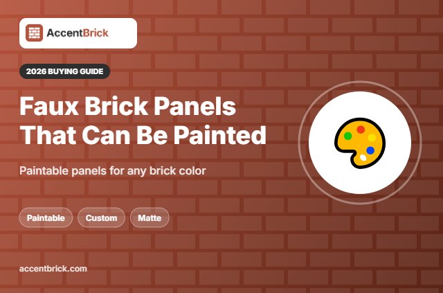 Best Faux Brick Panels That Can Be Painted - 2026 buying guide