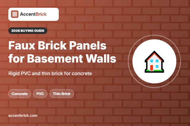 Best Faux Brick Wall Panels for Basement Walls - 2026 buying guide