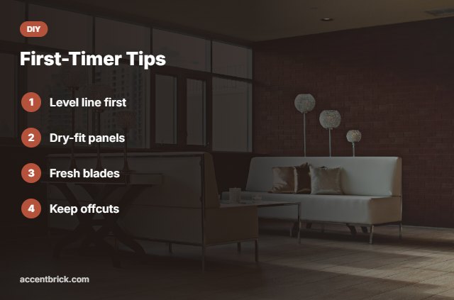 Tips for beginner faux brick installs
