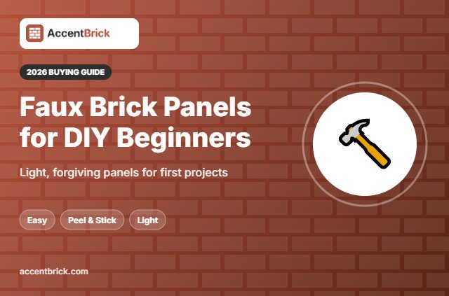 Best Faux Brick Wall Panels for Diy Beginners - 2026 buying guide