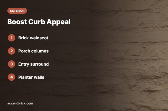 Ideas for exterior faux brick