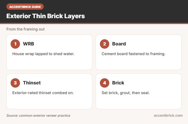 Layers for the best faux brick wall panels for exterior use