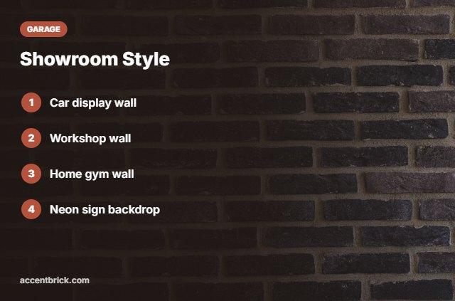 Ideas for faux brick in a garage