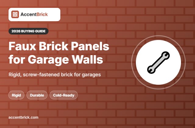 Best Faux Brick Wall Panels for Garage Walls - 2026 buying guide