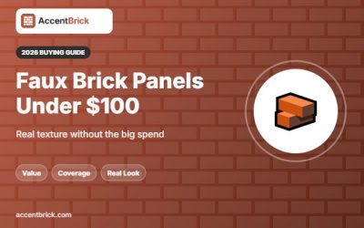 Best Faux Brick Wall Panels Under 100 Dollars (2026)