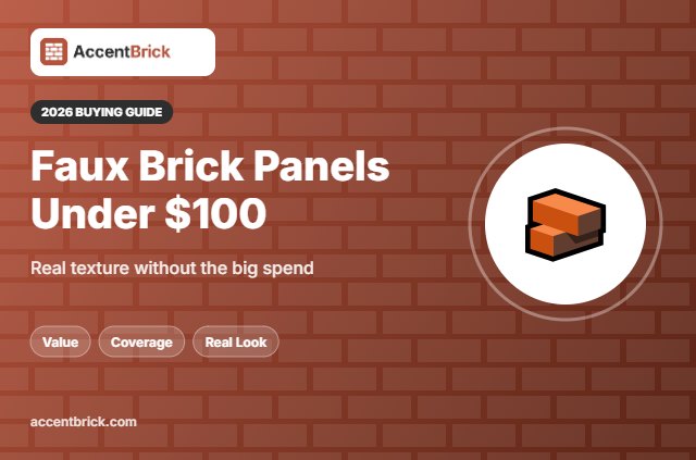 Best Faux Brick Wall Panels Under 100 - 2026 buying guide