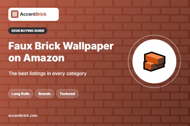 Best Faux Brick Wallpaper on Amazon - 2026 buying guide