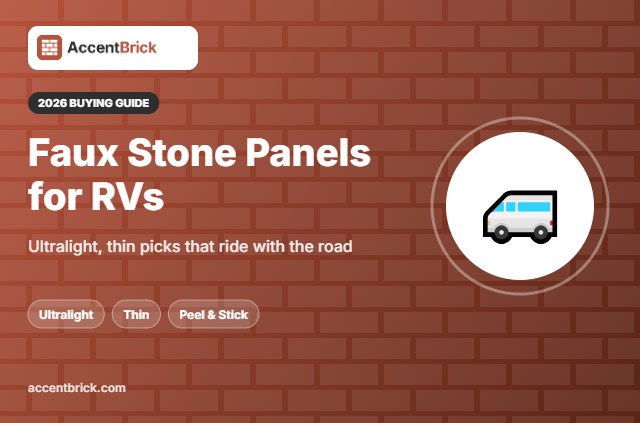 Best Faux Stone Panels for Rv - 2026 buying guide