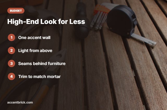 Tips for a budget faux stone wall