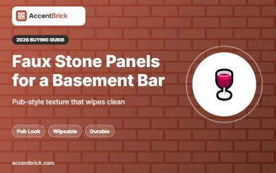 Best Faux Stone Wall Panels for a Basement Bar (2026)