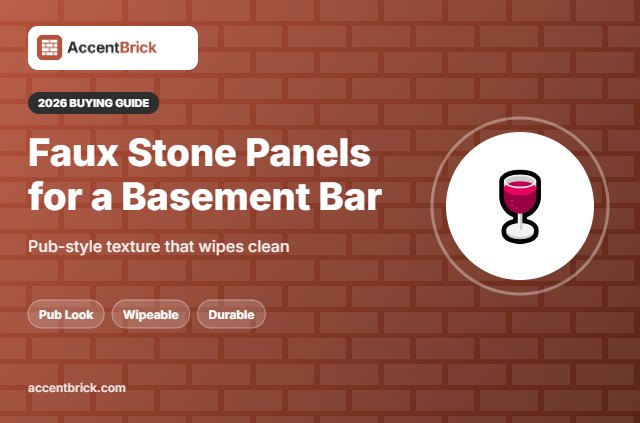 Best Faux Stone Wall Panels for a Basement Bar - 2026 buying guide
