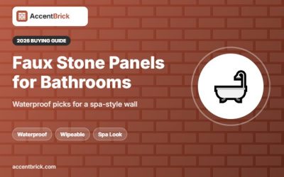 Best Faux Stone Wall Panels for Bathroom Walls (2026)