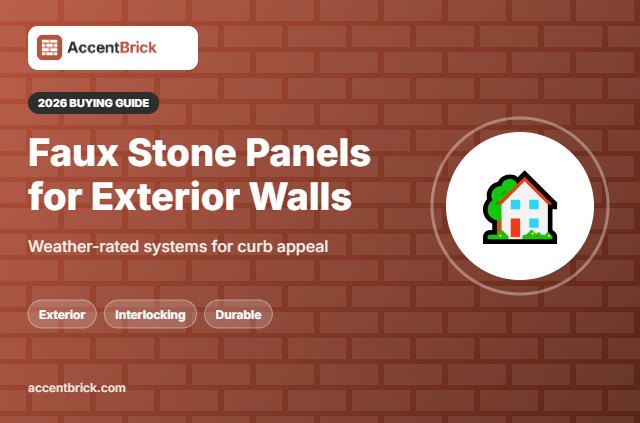 Best Faux Stone Wall Panels for Exterior - 2026 buying guide