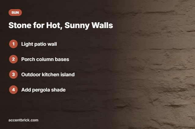 Ideas for faux stone in hot climates