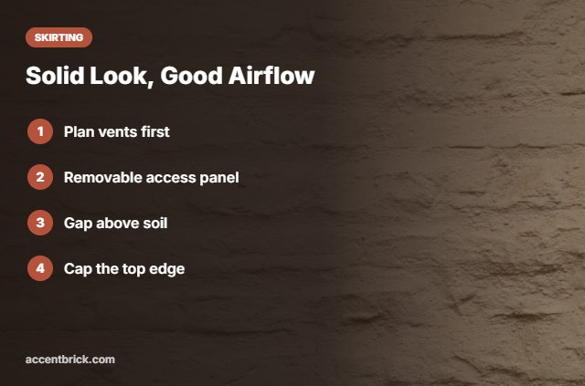 Tips for installing faux stone skirting