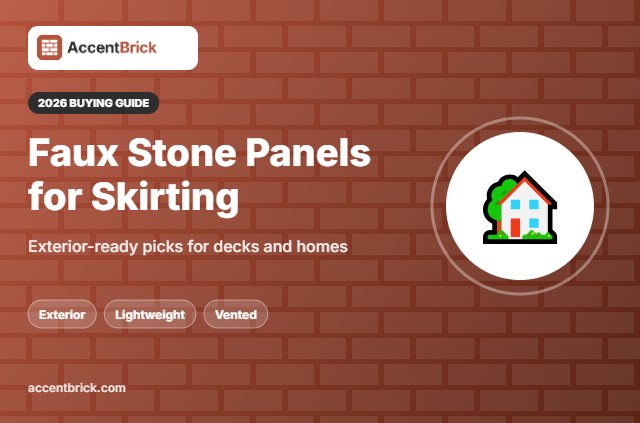 Best Faux Stone Wall Panels for Skirting - 2026 buying guide