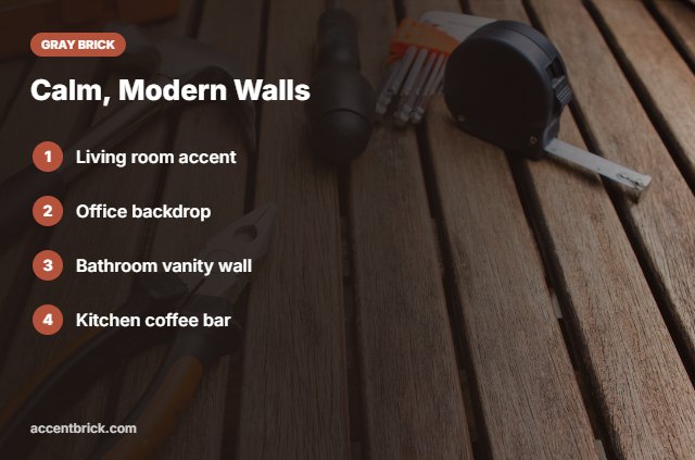 Ideas for gray brick wallpaper