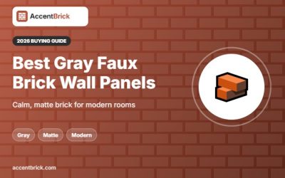 Best Gray Faux Brick Wall Panels (2026)