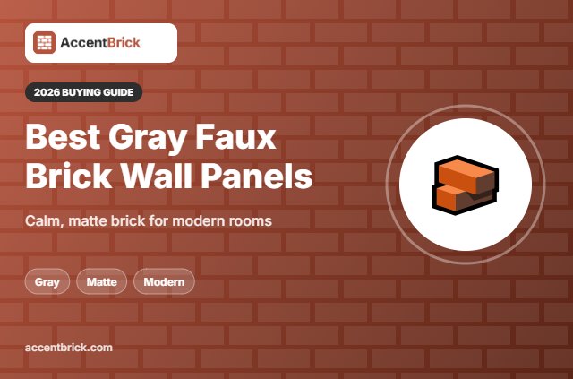 Best Gray Faux Brick Wall Panels - 2026 buying guide