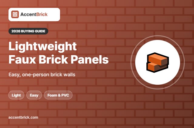 Best Lightweight Faux Brick Panels - 2026 buying guide