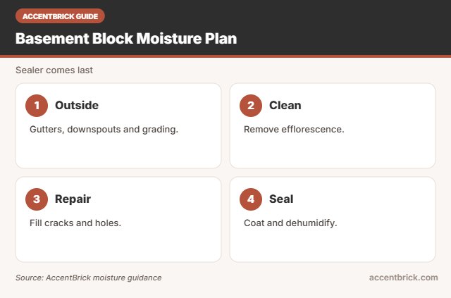 Plan for the best masonry sealer for basement block walls