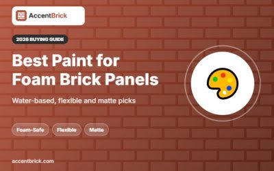 Best Paint for 3D Foam Brick Panels: 6 Foam-Safe Picks (2026)